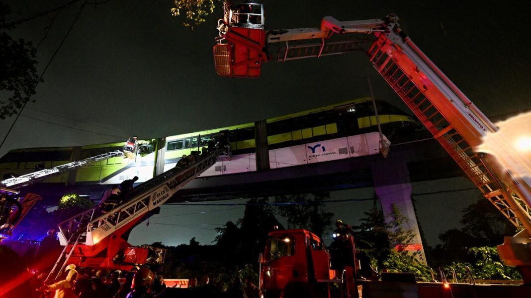 Mumbai Monorail Breaks Down As Heavy Rains Push Dams Near Full Capacity