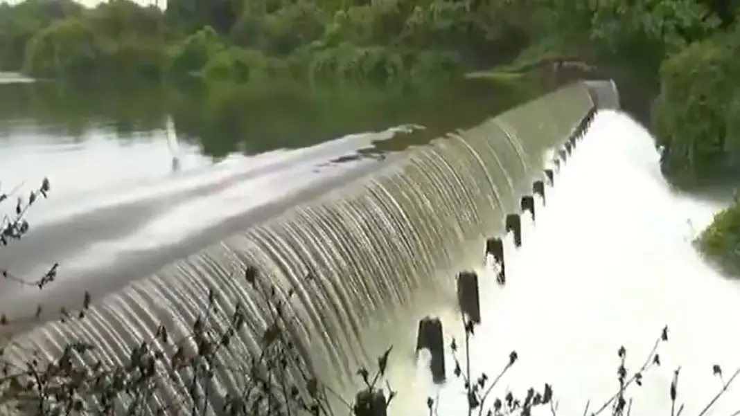 Mumbai Hit By Heavy Rains Tulsi Lake Overflows Winds Lash City