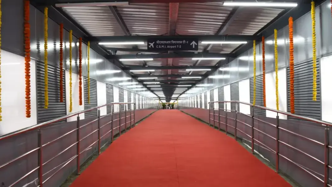 Mumbai Metro Footbridge Enhances Access To CSMIA Terminal 2