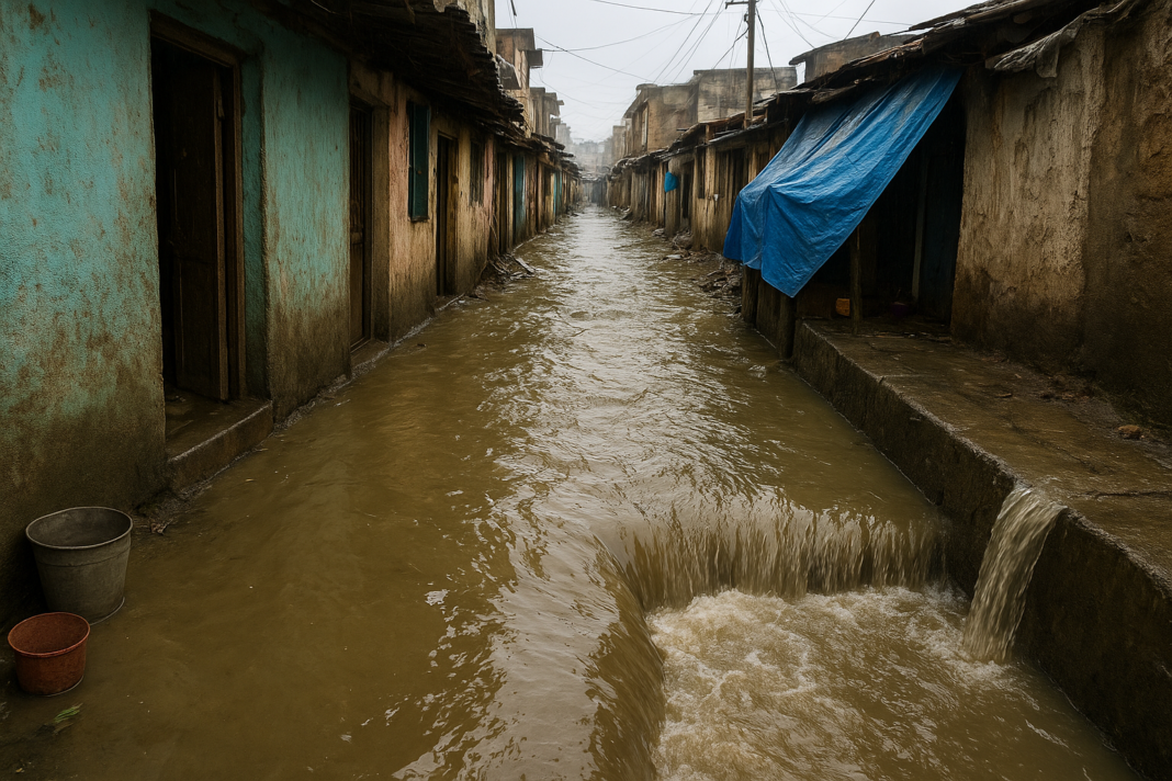 Pune Alandi Road reels as sewage drain overflow floods homes
