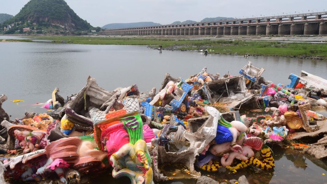 Vijayawada Implements an Eco-Friendly Ganesh Immersion Plan to Protect Rivers