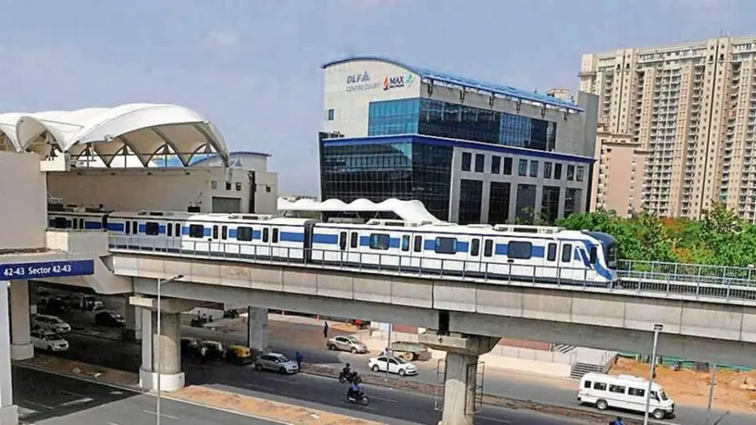Gurugram Metro Construction Begins As Contractor Deploys Piling Rig At Project Site