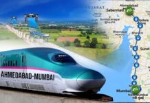 Mumbai Ahmedabad bullet train project advances with 406 km foundation completed