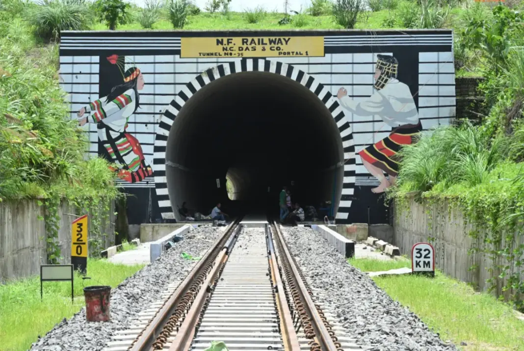 Northeast India conducts test ride on Bairabi Sairang railway line