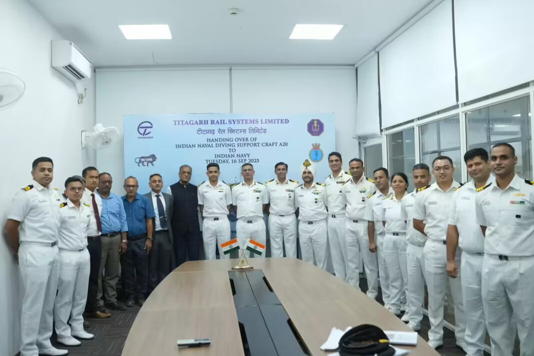 Titagarh Delivers First Indigenous Diving Support Craft To Indian Navy Fleet