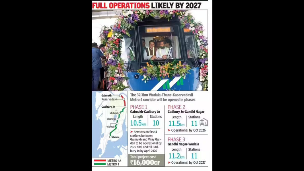 Thane Metro 4 Trials Begin Only Four Stations To Open By December
