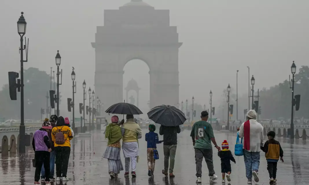 Delhi NCR Records Coldest Spell In 13 Years Amid Rains