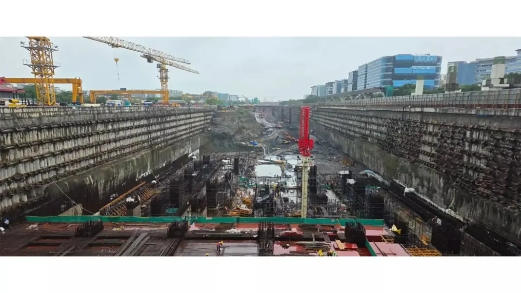 Mumbai Bandra Kurla Bullet Train Station Excavation Nears Completion At Final Stage
