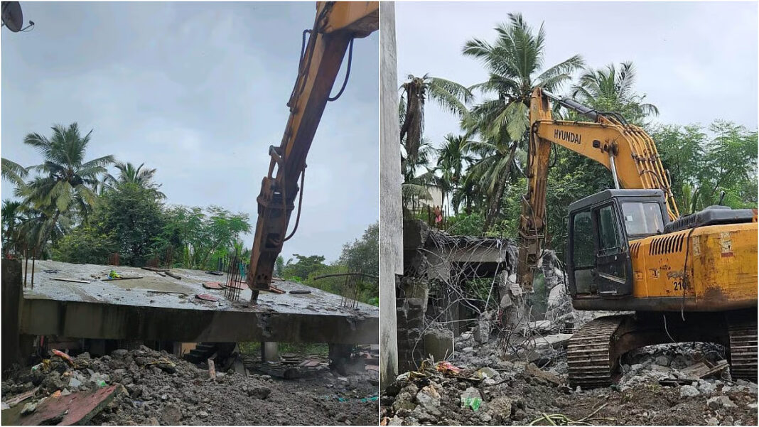 Navi Mumbai NMMC Demolishes Belapur Unauthorised Construction After Multiple Ignored Legal Notices