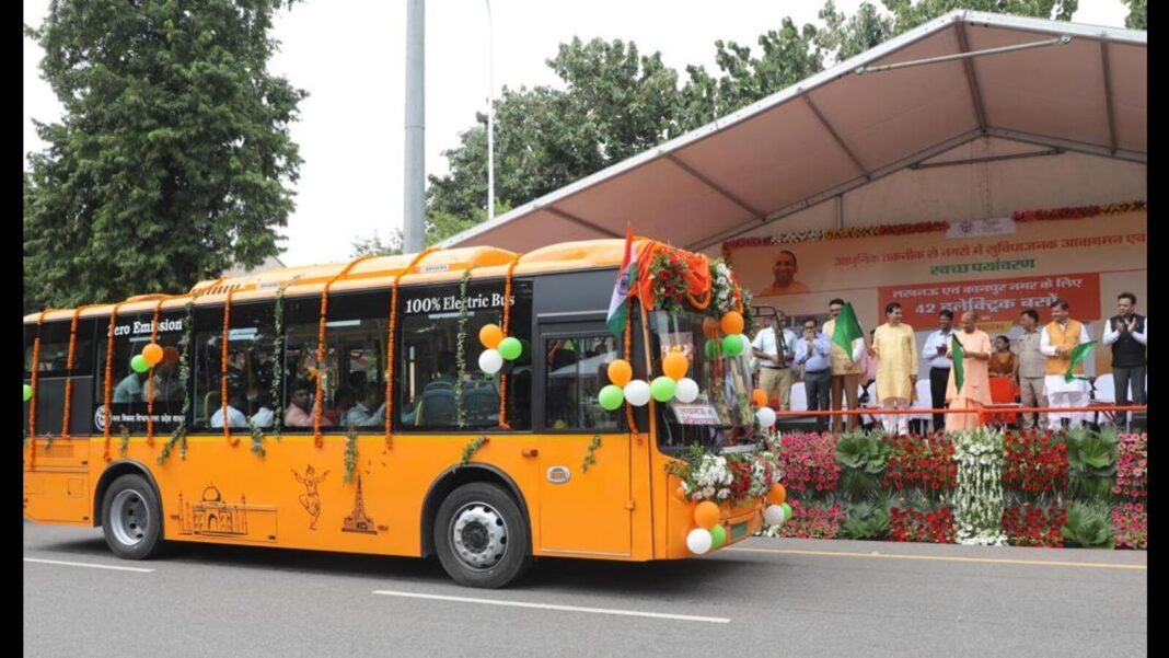 Lucknow Kanpur Launch 200 Electric Buses Covering Satellite Towns