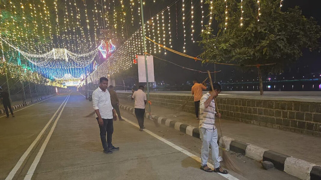 Panvel Municipal Corporation Collects 140 Tonnes Waste During Diwali Night Cleanliness Drive