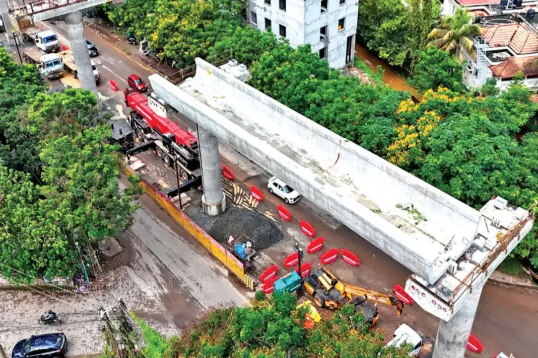 Kochi Metro Phase II Moves Ahead With First U-Girder Installed