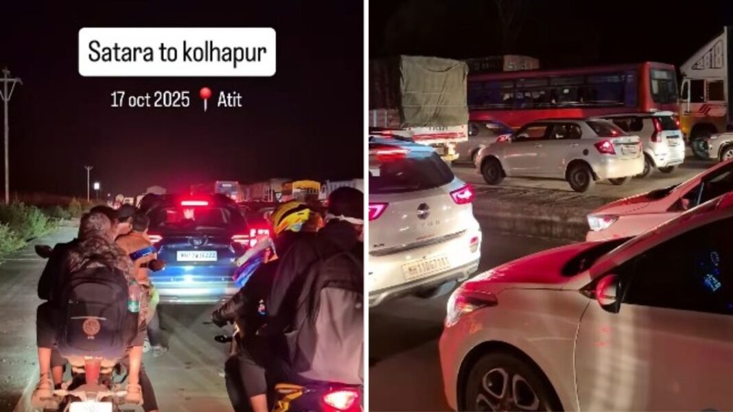 Pune Bypass Choked With Traffic And Potholes Amid Diwali Rush