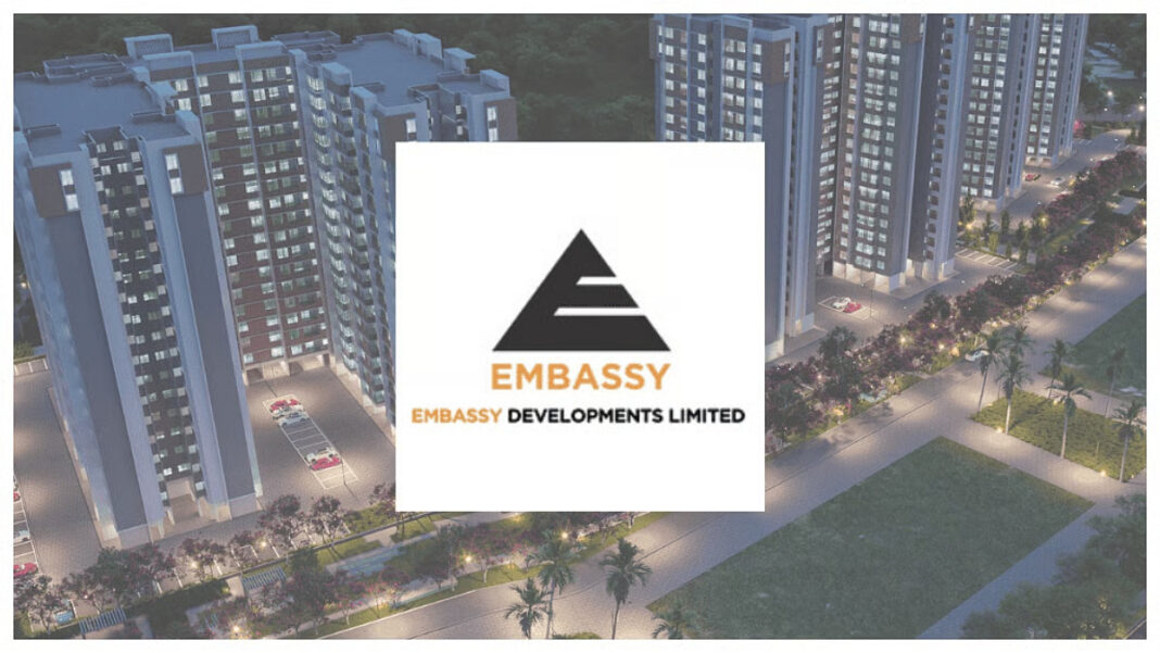Embassy To Launch Six Residential Developments With Rs 10,300 Crore Project Value