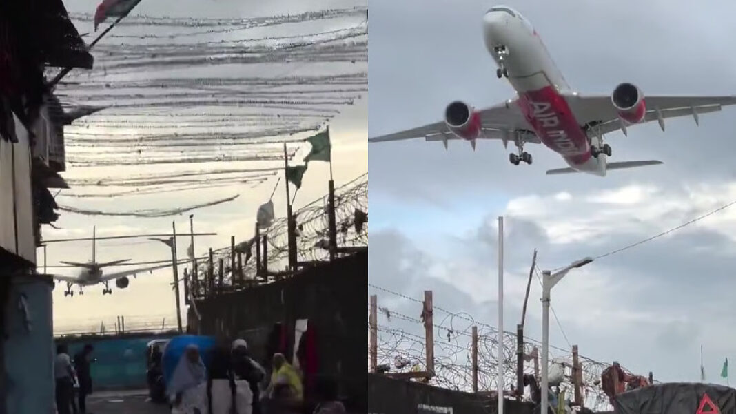 Mumbai Slums Encroach Dangerously Near Airport Wall, Flights Land Just Feet Above