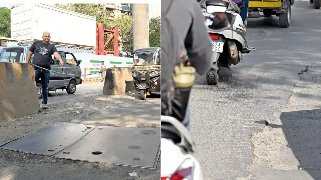 Mumbai Residents Highlight Dangers On Lokhandwala Metro Line Six Construction Stretch