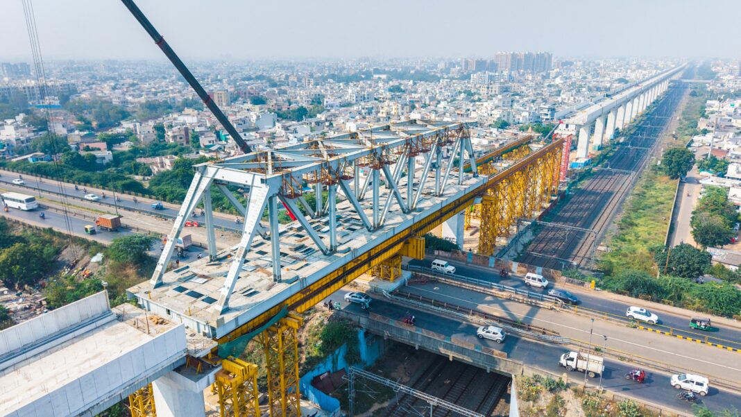 Mumbai–Ahmedabad High Speed Rail Launches 11th Steel Bridge Over Cadilla Flyover