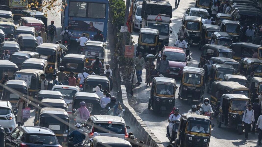 Pune Bus Collides With Metro Pillar Truck Follows Causing Major Traffic Jam 