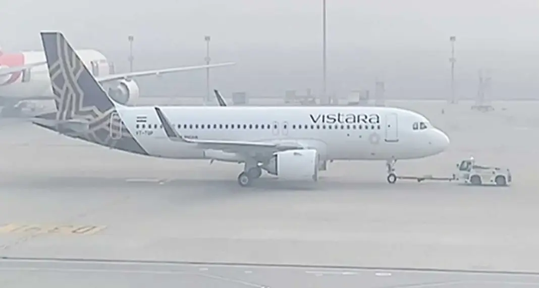 Delhi Airport Sees 68 Flights Delayed Amid Dense Fog And Low Visibility
