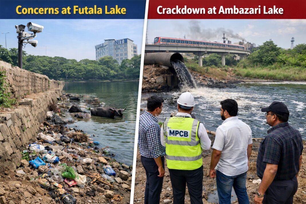 Nagpur NGT Action Targets Futala and Ambazari Lake Pollution