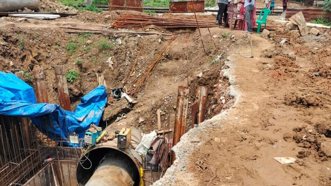 Chennai Ambattur Sewer Pipe Replacement Underway