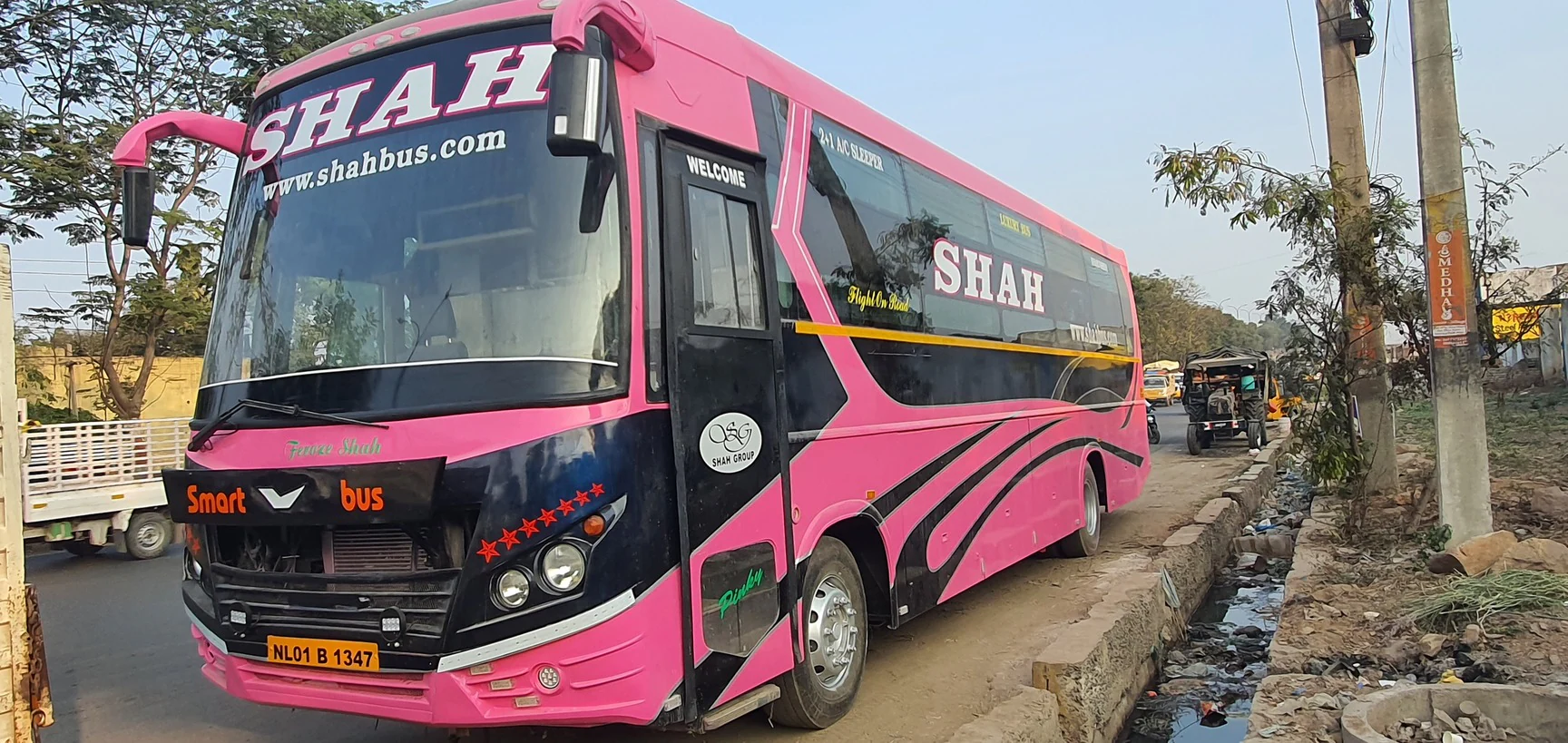Hyderabad Buses Pilot Luggage Rack Upgrade