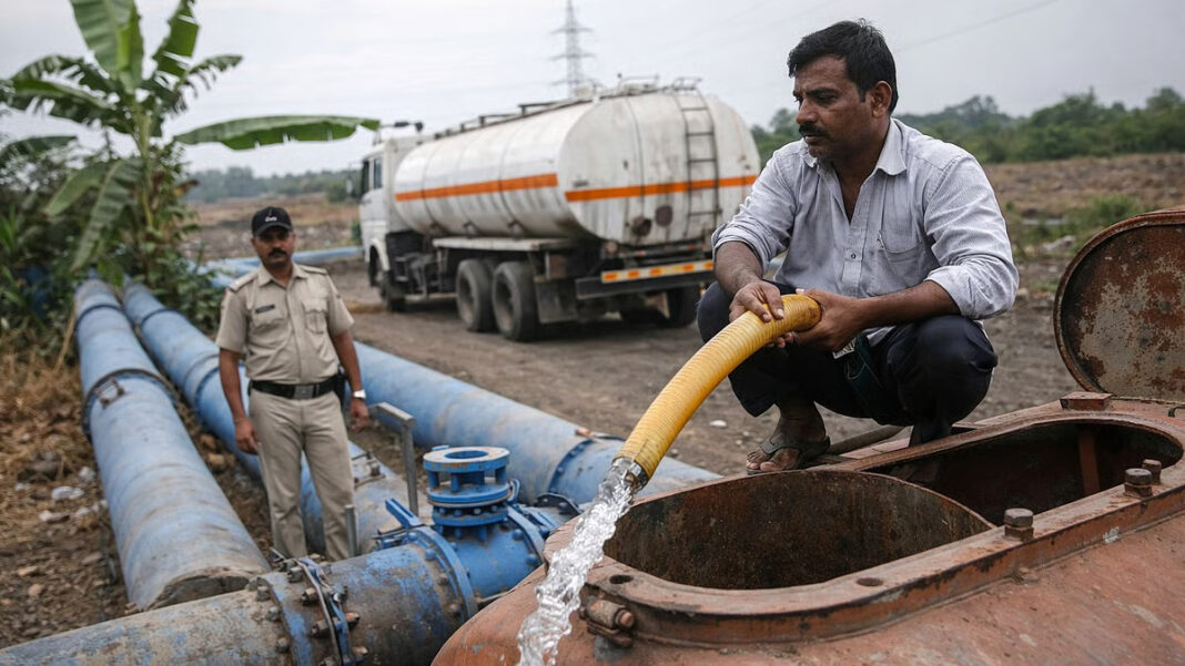 Navi Mumbai Police Act On Illegal Pipeline Water Extraction