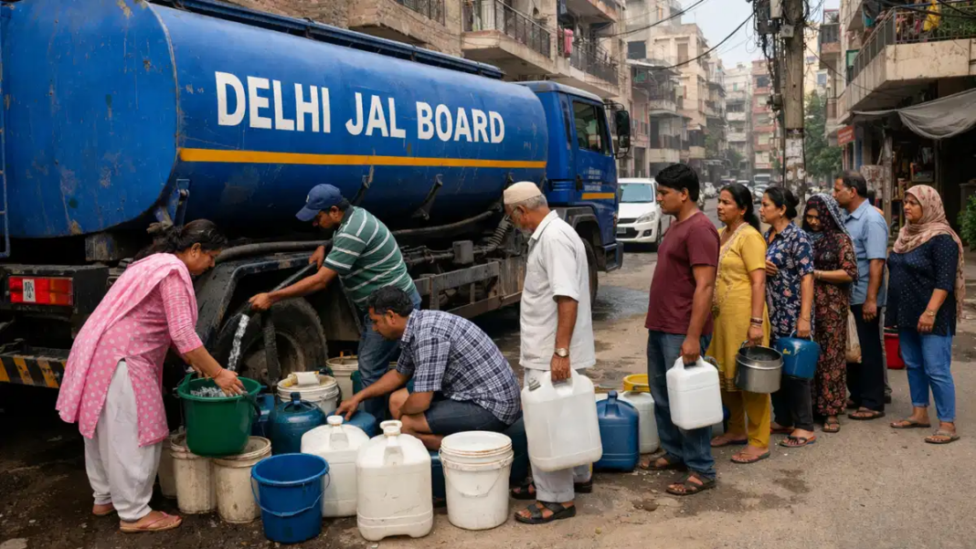 Delhi Water Supply Disruption Hits Multiple Areas