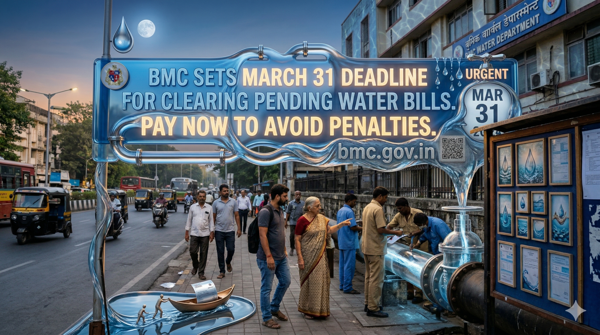 BMC Sets March 31 Deadline For Clearing Pending Water Bills