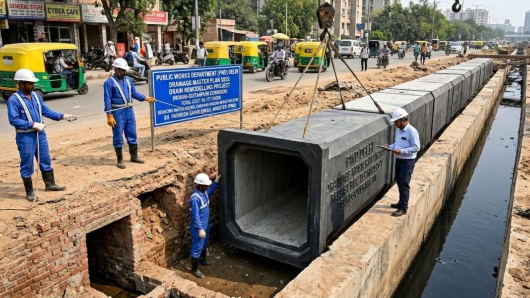 Delhi Stormwater Drainage Project Nears Completion