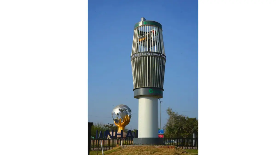 Delhi Microalgae Air Tower Targets Highway Pollution