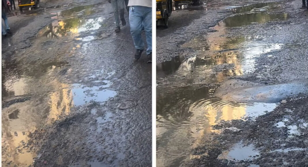 Mumbai Kanjurmarg Road Damage Raises Commuter Safety Concerns