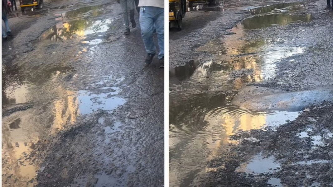 Mumbai Kanjurmarg Road Damage Raises Commuter Safety Concerns
