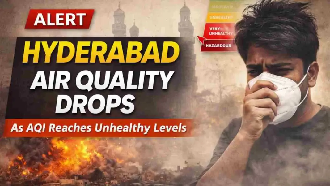 Hyderabad Air Quality Levels Enter Unhealthy Zone