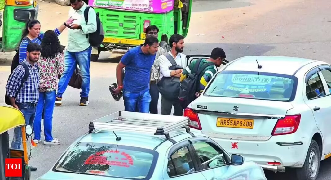 Gurugram Cab Drivers Strike Over Passenger Verification