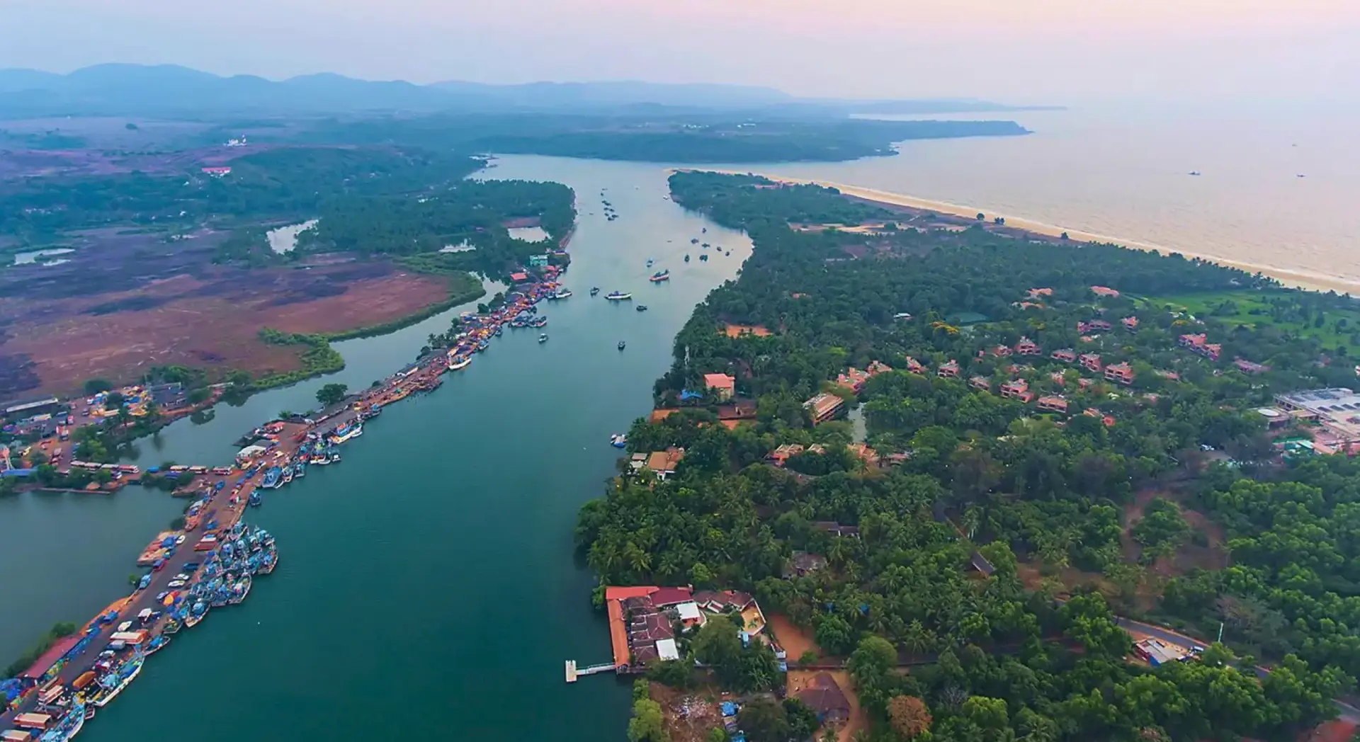 Goa Drone Survey Reveals River Sal Pollution
