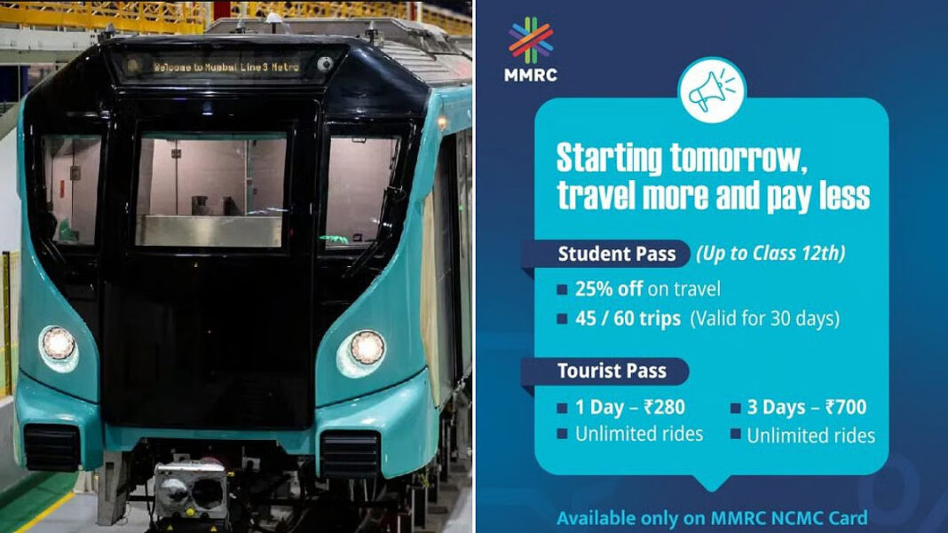 Mumbai Metro Aqua Line Introduces Discounted Travel Passes