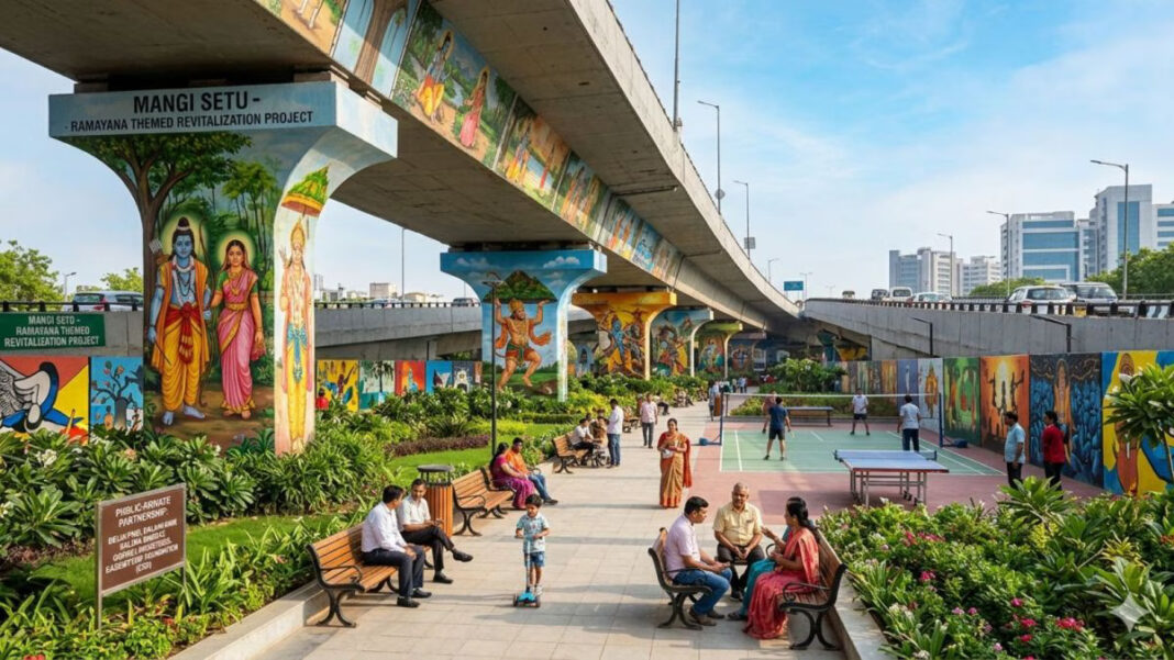 Delhi Flyover Spaces Turn Into Public Art Zones