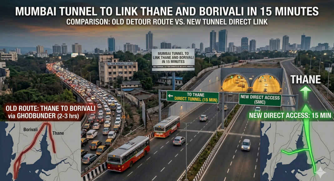 Mumbai Tunnel To Link Thane And Borivali In 15 Minutes
