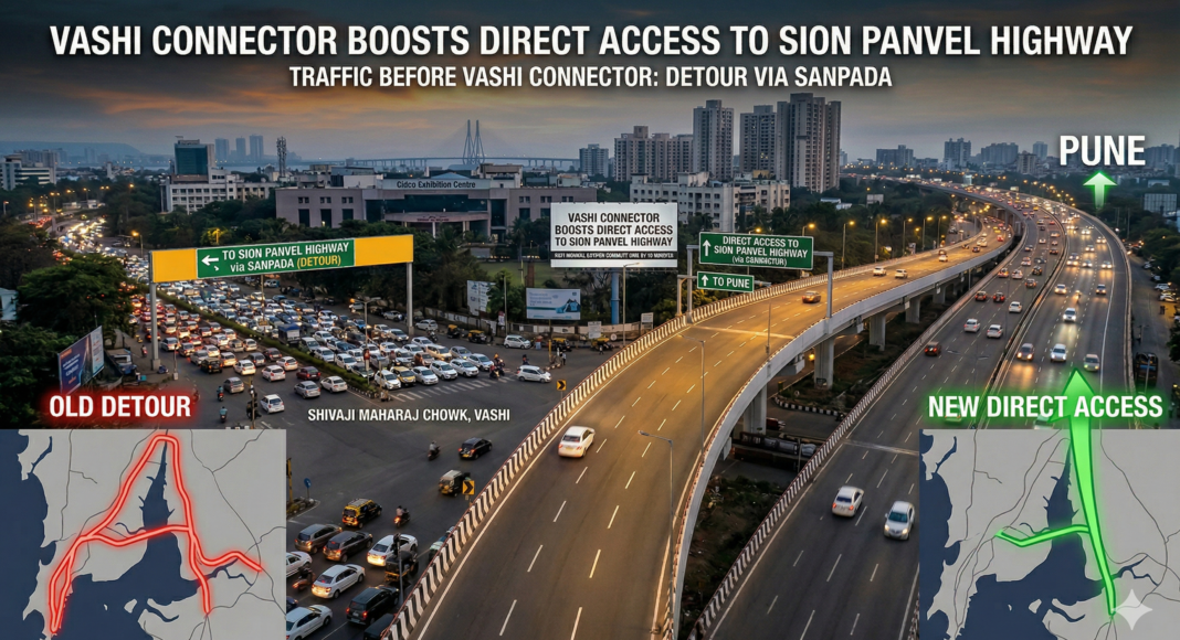 Vashi Connector Boosts Direct Access To Sion Panvel Highway