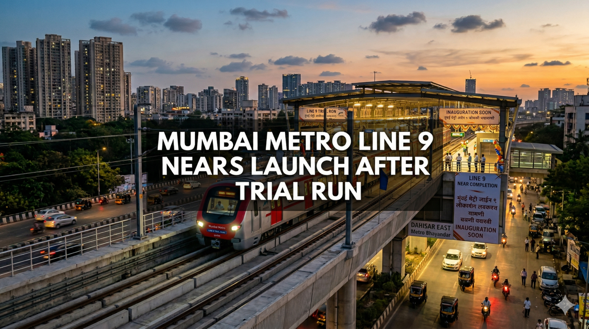 Mumbai Metro Line 9 Nears Launch After Trial Run