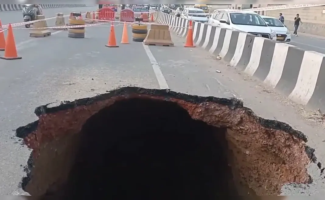 Gurugram Road Collapse Raises Urban Safety Concerns