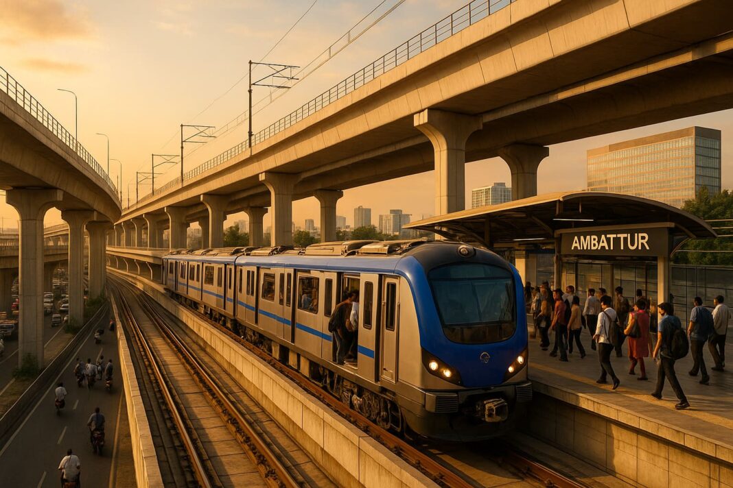 Chennai Metro Expansion Boosts Western Connectivity