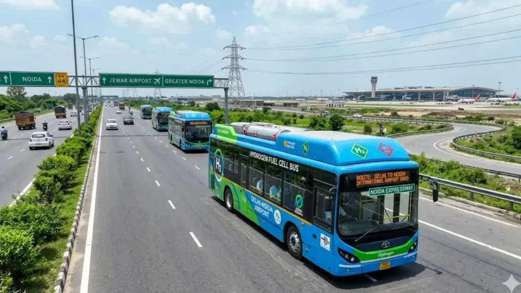 Noida Hydrogen Bus Network Nears Airport Launch