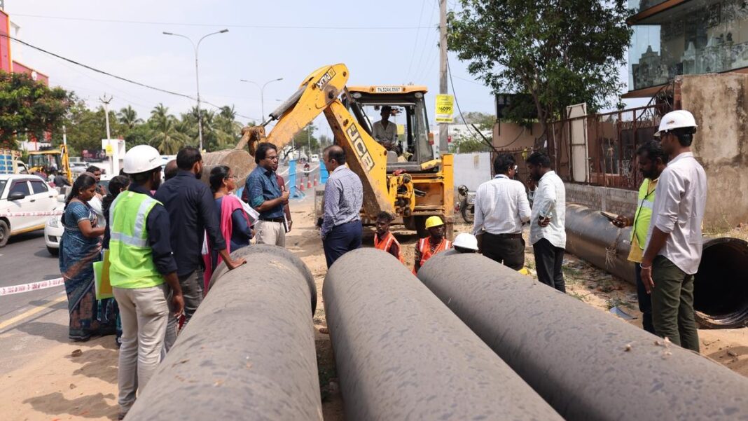 Chennai Pipeline Work Raises Civic Service Concerns