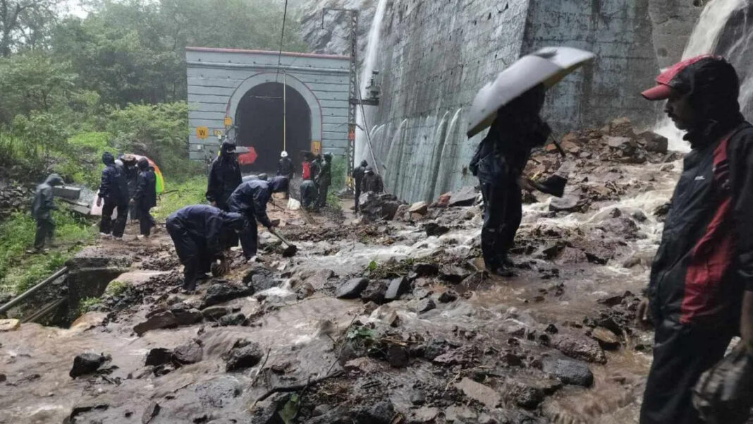 Mumbai Pune Missing Link Hit By Landslide