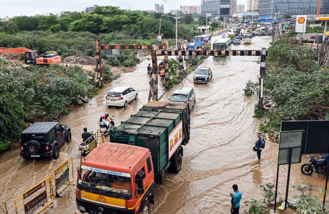 Bengaluru Rain Tests Roads And Drainage Systems