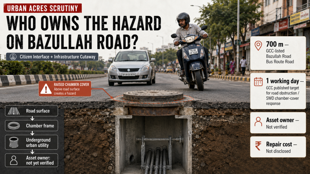 Bazullah Road manhole hazard