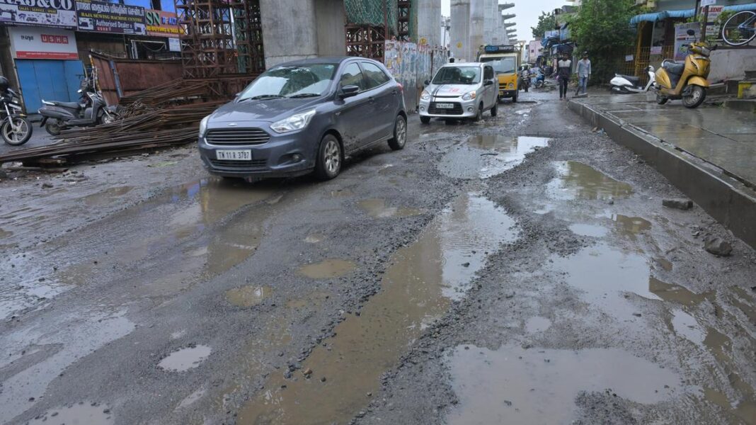 Chennai Road Repairs Lag As Rains Return