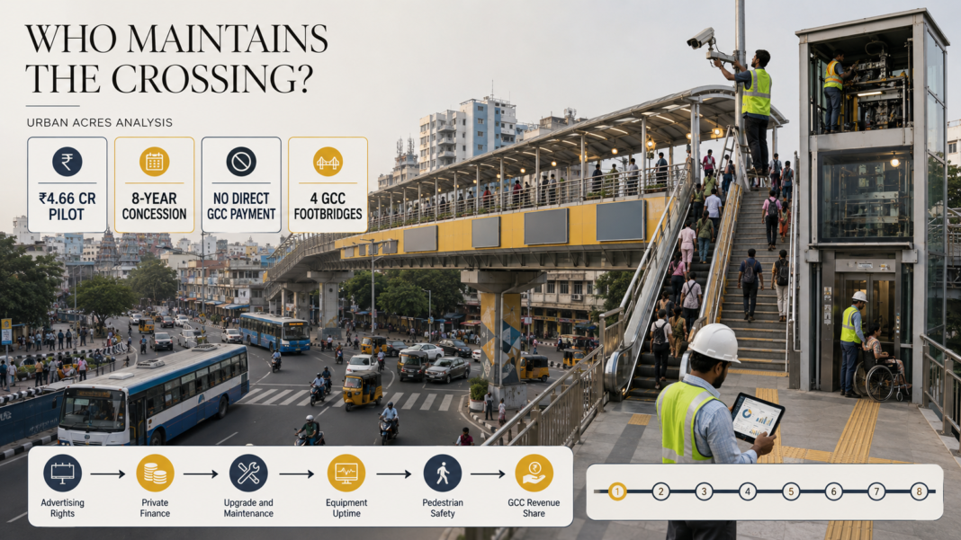 Chennai foot overbridge maintenance PPP